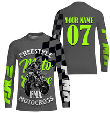Load image into Gallery viewer, Freestyle Motocross Jersey FMX Personalized UPF30+ Shirt Adults &amp; Kid Dirt Bike Riders Motorcycle Racing| NMS688