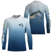 Load image into Gallery viewer, Salmon fishing custom name with funny Salmon ChipteeAmz&#39;s art UV protection shirts AT027