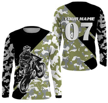Load image into Gallery viewer, Custom Dirt Bike Jersey UPF30+ UV Protect, Camo Motocross Off-Road Motorcycle Riders Racewear| NMS438