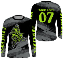 Load image into Gallery viewer, Personalized Motocross Jersey MX Dirt Bike UPF30+ Jersey Adult&amp;Kid Off-road Rider Motorcycle Shirt| NMS667