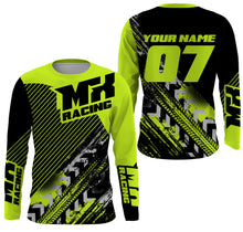 Load image into Gallery viewer, MX Racing Jersey UPF30+ Personalized Motocross Adult&amp;Kid Green Dirt Bike Riders Off-road Motorcycle| NMS677