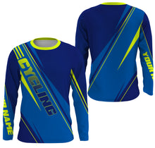 Load image into Gallery viewer, Cycling Long Sleeves Jersey, Road Bike All Over Print Shirt, Custom Bicycle Rider Jersey UV Protection| JTS482