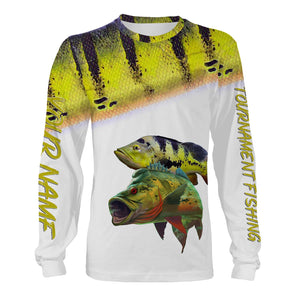 Peacock bass tournament fishing customize name all over print shirts personalized gift NQS181