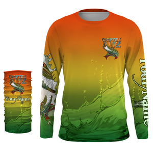 Muskellunge fishing art custom name Musky (Muskie) ChipteeAmz's art sun protection fishing shirts AT043