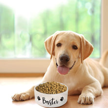Load image into Gallery viewer, USA Custom Gifts Personalized Pet Bowl with Your Pet&#39;s Name - Pet Bowl for Your Dog, Cat, Small Animals, Puppy Dishwasher Safe Ceramic Bowl for Food or Water - NQS1140
