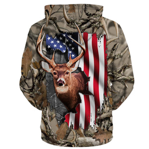 Mens womens Deer hunting clothes american flag 3D all over print shirt plus size coat, hoodie, long sleeve, t shirt NQS89 PQB