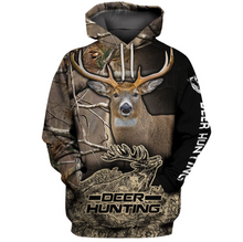 Load image into Gallery viewer, Deer Hunting camo clothes mens womens all over print t shirt, hoodie plus size NQS97 PQB
