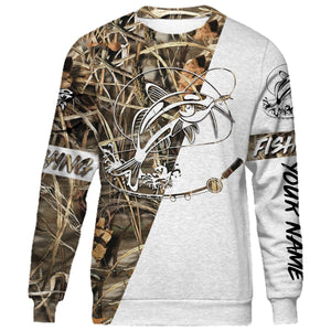 Goatfish Customized fishing tattoo camo all-over print long sleeve, T-shirt, Hoodie, Zip-up hoodie - FSA11