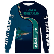 Load image into Gallery viewer, I am a fisherman blacktip shark full printing shirt and hoodie - TATS56