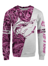 Load image into Gallery viewer, Swordfish personalized fishing tattoo full printing shirt, hoodie, long sleeves - Pink camo FSA1