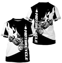Load image into Gallery viewer, Biker Personalized Long Sleeves Hoodie T-shirt, Cool Off-road Racing Motorcycle Shirt All Over Printed| NMS309