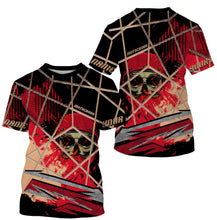 Load image into Gallery viewer, Custom Motocross Jersey T-shirt UV Protect, Skull Biker UPF 30+ Youth Long Sleeves Shirt| NMS360