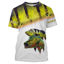 Load image into Gallery viewer, Peacock bass tournament fishing customize name all over print shirts personalized gift NQS181