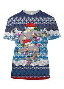 Musky fishing Christmas gift full printing shirt, long sleeves, hoodie, zip up hoodie