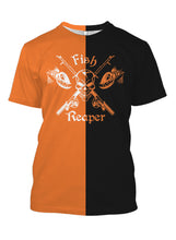 Load image into Gallery viewer, Fish reaper halloween style full printing shirt