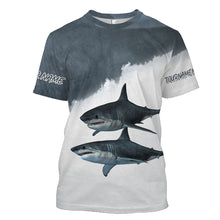 Load image into Gallery viewer, Shark tournament fishing customize name all over print shirts personalized gift FSA44