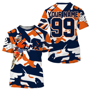 Personalized Motocross racing jersey kids men women UV camo dirt bike off-road motorcycle shirt PDT134