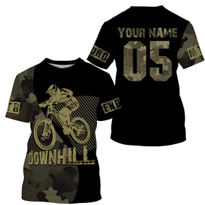 Downhill mountain bike jersey UPF30+ Camo MTB shirt kids cycling jersey men bicycle gear boy girl| SLC261