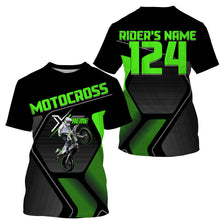 Load image into Gallery viewer, Custom Motocross Jersey Name and Number UPF30+ Dirt Bike Racing Shirt Off-Road Extreme MX Adult&amp;Kid| NMS768