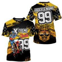 Load image into Gallery viewer, Men women kids custom name&amp;number Motocross racing jersey extreme off-road shirt UPF30+ motorcycle PDT139