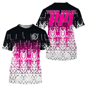 Personalized Motocross Jersey UPF30+ MX Racing Off-Road Adult&Kid Riders Dirt Bike Jersey - Pink| NMS750