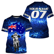 Load image into Gallery viewer, Australia Motocross Jersey Custom Youth Mens Womens AU Flag Dirt Bike Racing Off Road Motorcycle Shirt| NMS830