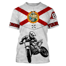 Load image into Gallery viewer, Florida Motocross Jersey Custom Name Youth Mens Womens FL Dirt Bike Off Road MotoX Motorcycle Racing| NMS824