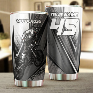 Motocross Personalized Tumbler - Riding Motorcycle Dirt BikeTumbler Off-road Rider Drinkware| NMS416