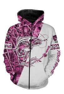 Trout Personalized fishing tattoo pink camo full printing Long sleeve, Hoodie, Zip up hoodie, T-shirt - FSA20