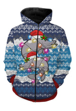 Load image into Gallery viewer, Musky fishing Christmas gift full printing shirt, long sleeves, hoodie, zip up hoodie