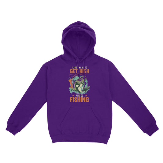 I just want to get high and go fishing D02 NQS2429 Standard Hoodie