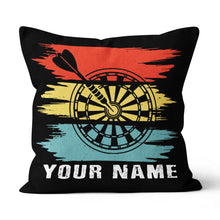 Load image into Gallery viewer, Colorful Retro Dartboard Pillow Personalized Darts Gifts For Dart Player LDT1100