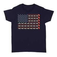 Load image into Gallery viewer, Golf Ball vintage American flag Golf Club, gifts for golf lovers D06 NQS3313 Golf Women's T-shirt