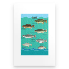 Load image into Gallery viewer, Bass fishing family poster