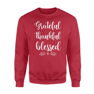 Grateful thankful blessed - Standard Crew Neck Sweatshirt