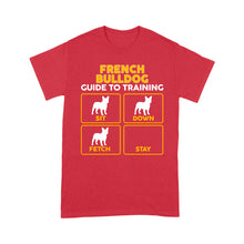 Load image into Gallery viewer, French Bulldog Standard T-shirt | Funny Guide to Training dog - FSD2400D08
