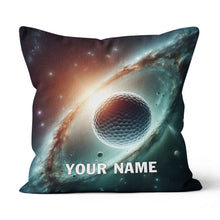Load image into Gallery viewer, Golf Balls In Space Custom Golf Throw Pillow Personalized Golfing Gifts LDT1156