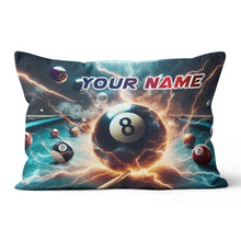 Load image into Gallery viewer, Personalized Thunder Lightning 8 Ball Billiard 3D Pillow Top Pillow Gift VHM0898