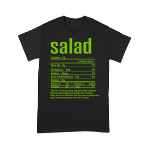 Salad nutritional facts happy thanksgiving funny shirts - Standard T-shirt