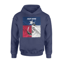 Load image into Gallery viewer, Custom Texas Flag Texas Fishing 3D Fish Hook Hoodie shirts Personalized Fishing Gifts FFS - IPHW411