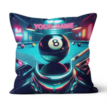 Load image into Gallery viewer, Personalized 8 Ball Billiard Game 3D Pillow Custom Best Billiard Pillows VHM0896