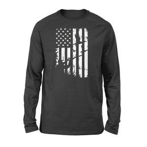 Duck Hunting American Flag Clothes, Shirt for hunter NQSD239 - Standard Long Sleeve