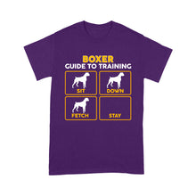 Load image into Gallery viewer, Boxer Standard T-shirt | Funny Guide to Training dog - FSD2408D08