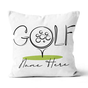 Golf Icon Custom Name Golf Pillow Personalized Cool Golfing Gifts LDT1208