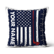 Load image into Gallery viewer, Heartbeat Retro American Flag Golf Pillow Customized Patriotic Golf Gift LDT1112