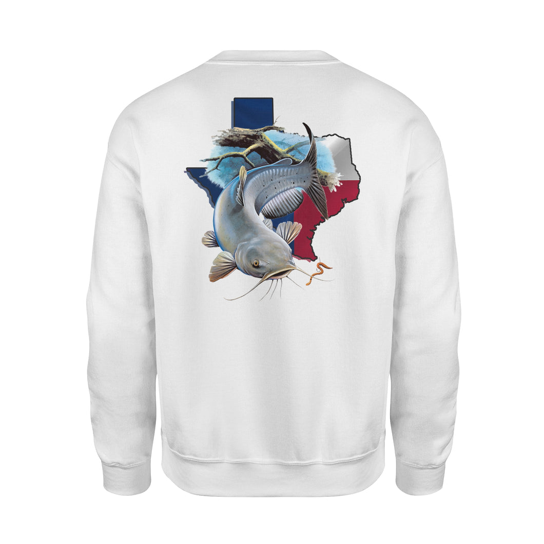 Catfish season Texas catfish fishing - Standard Fleece Sweatshirt