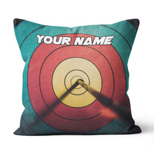Load image into Gallery viewer, Personalized 3D Target Archery Pillow Custom Throw Pillow Archery Gifts VHM0858