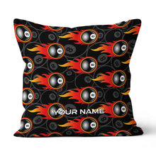 Load image into Gallery viewer, Custom 8 Ball Flame Full Printing Billiard Pillow, Snooker Pool Gifts TDM0749
