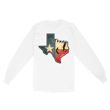 Load image into Gallery viewer, Texas fishing long sleeve shirt with Texas flag for fisherman Texas fishing forum A234