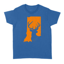 Load image into Gallery viewer, Bucks of Indiana deer hunting hunter orange, Indiana hunting, deer hunting shirt D03 NQS2920 Standard Women's T-shirt